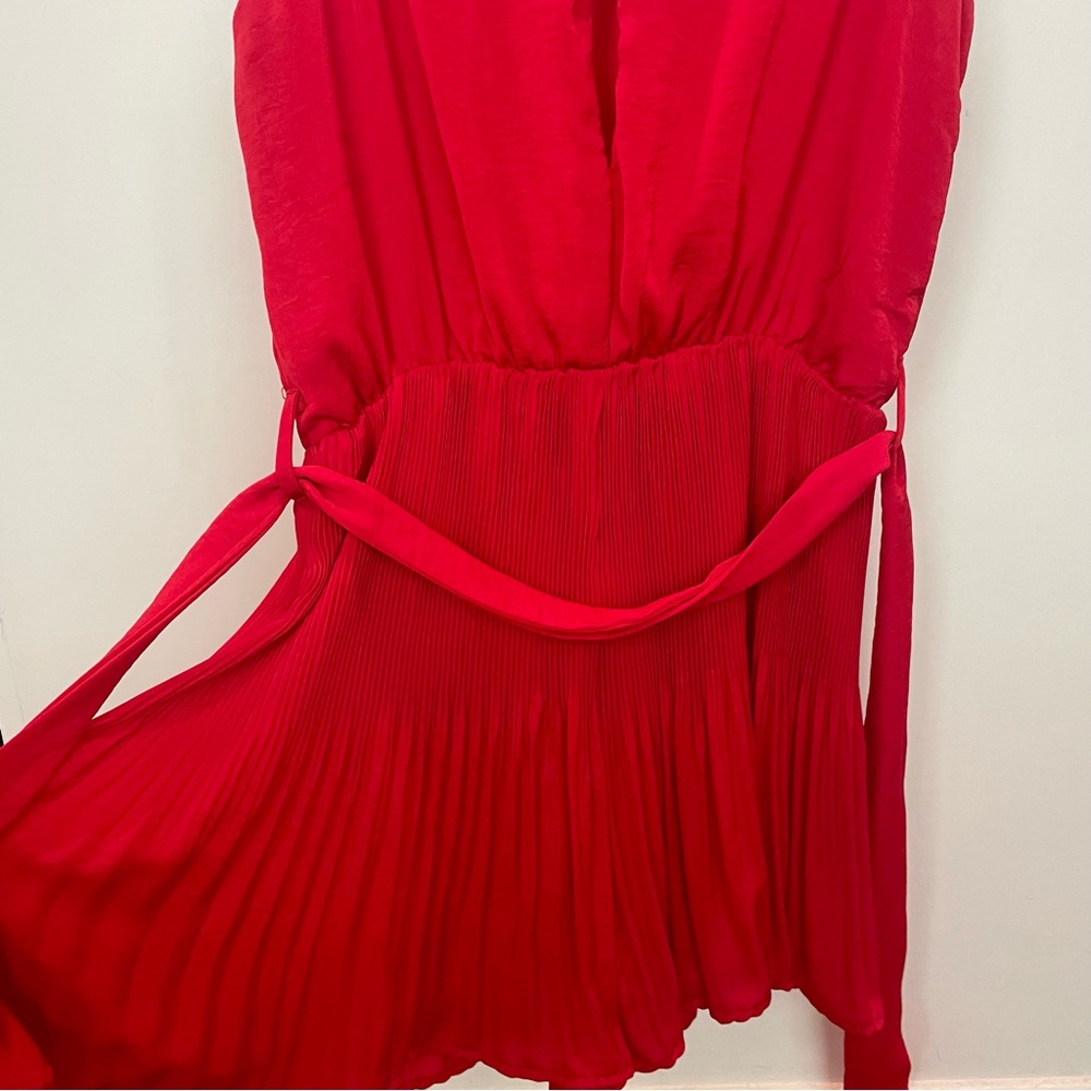 She + Sky Scarlet Red Romper